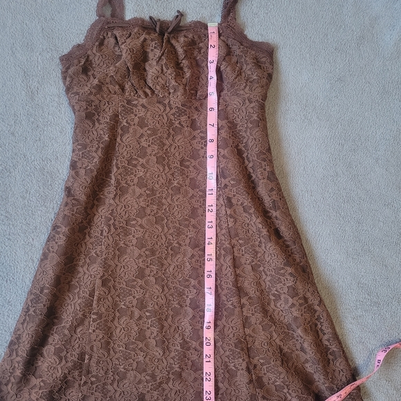 forever 21 brown flower designed dress - Picture 4 of 6